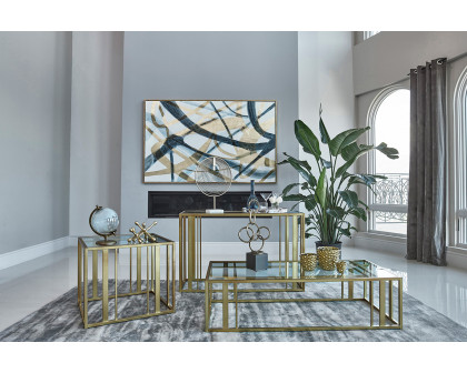 Coaster - Eastbrook Metal Frame Sofa Table in Matte Brass