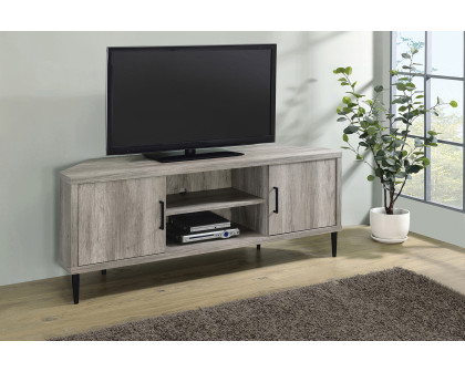 Coaster - 2-Door Storage TV Console in Gray Driftwood