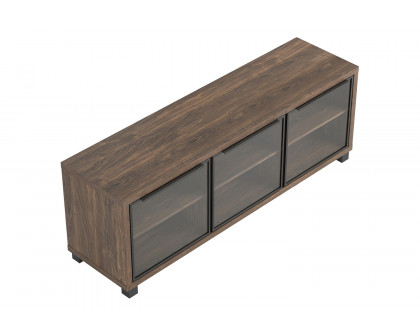 Coaster 3-Door TV Console - Aged Walnut