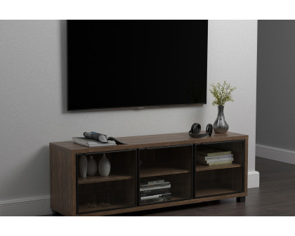 Coaster 3-Door TV Console - Aged Walnut