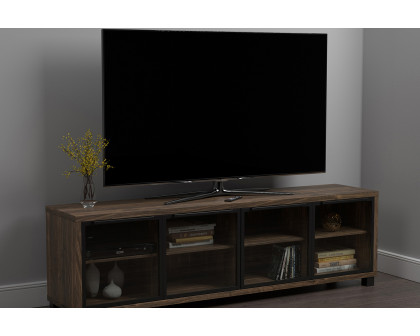 Coaster 4-Door TV Console - Aged Walnut