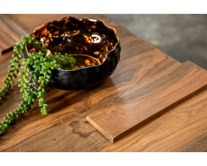 Coaster - Wooden Square Coffee Table in Natural Sheesham