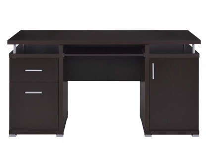 Coaster Tracy 2-Drawer Computer Desk - Cappuccino