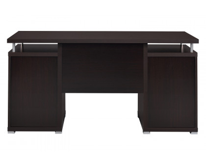 Coaster Tracy 2-Drawer Computer Desk - Cappuccino