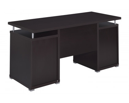 Coaster Tracy 2-Drawer Computer Desk - Cappuccino