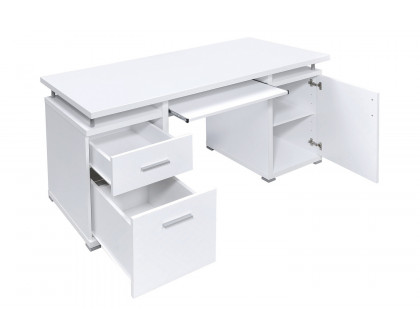 Coaster Tracy 2-Drawer Computer Desk - White