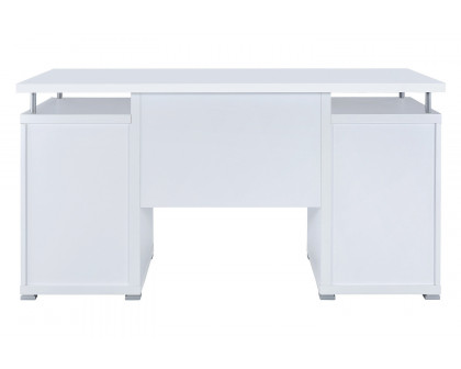 Coaster Tracy 2-Drawer Computer Desk - White