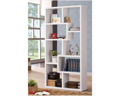 Coaster Theo 10-Shelf Bookcase - White