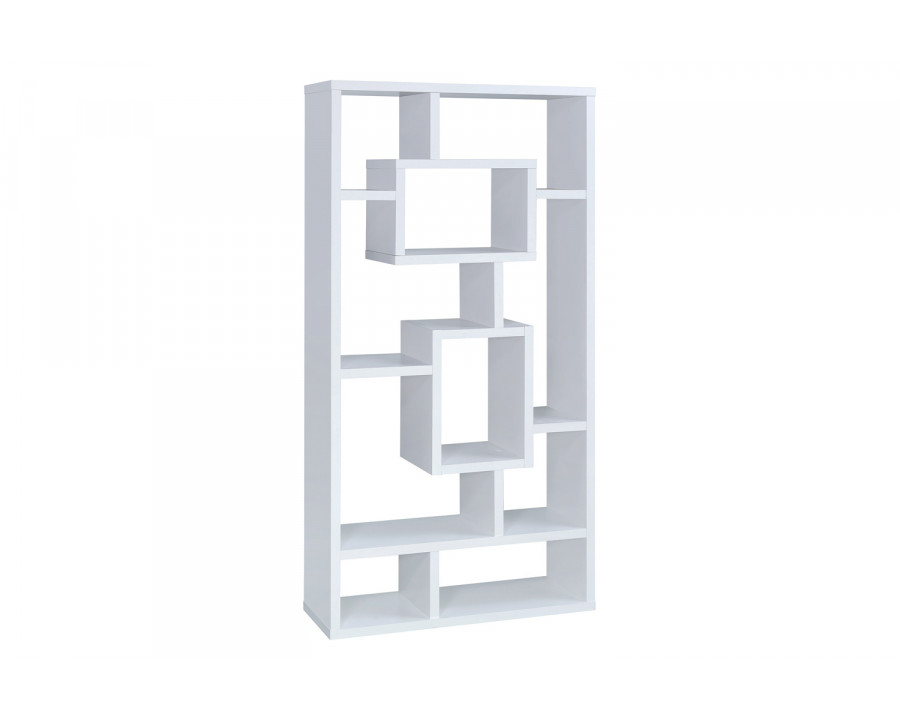 Coaster Howie 10-Shelf Bookcase - White