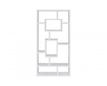 Coaster Howie 10-Shelf Bookcase - White