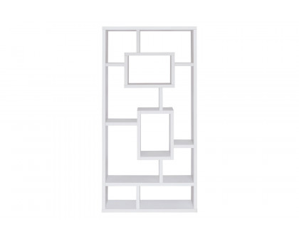 Coaster Howie 10-Shelf Bookcase - White