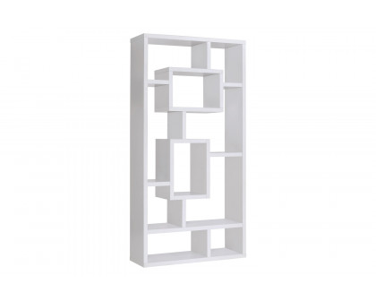 Coaster Howie 10-Shelf Bookcase - White