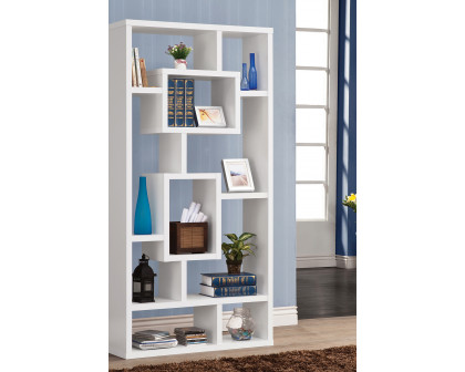 Coaster Howie 10-Shelf Bookcase - White