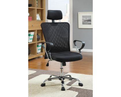 Coaster - Mesh Back Office Chair in Black/Chrome