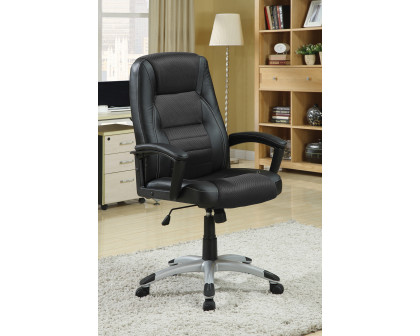 Coaster - Adjustable Height Office Chair 800209 in Black