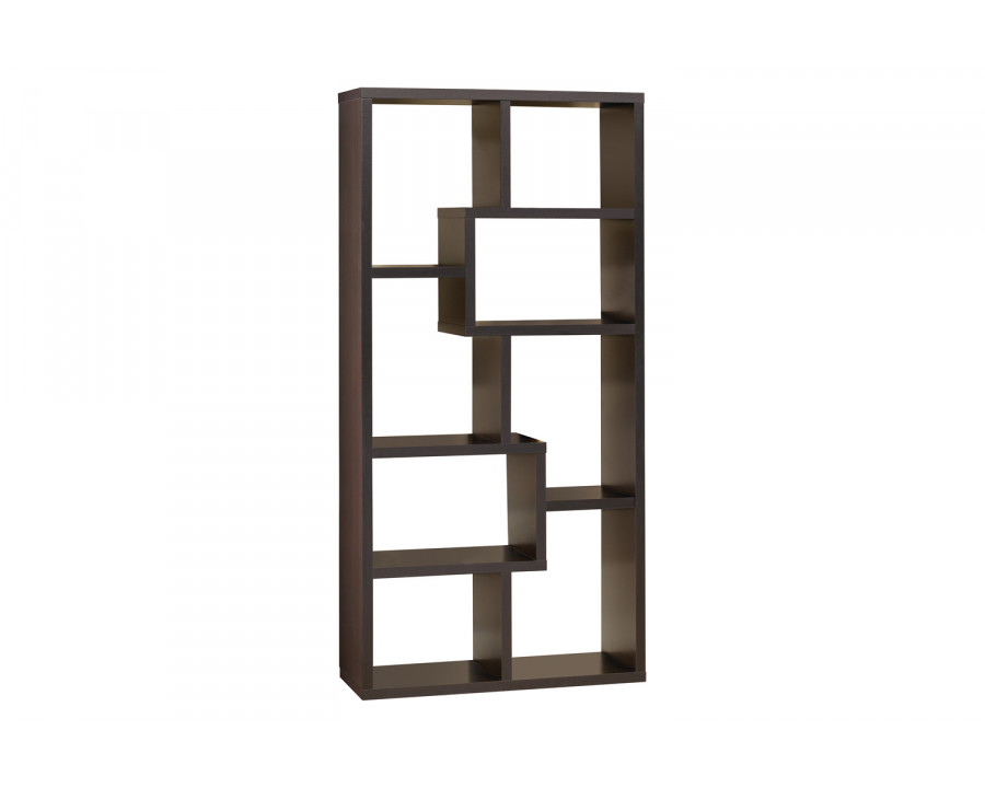 Coaster Theo 10-Shelf Bookcase - Cappuccino