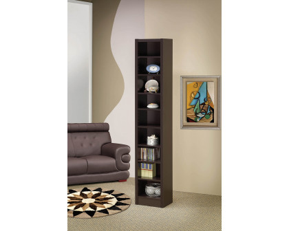 Coaster - Rectangular Bookcase With 2 Fixed Shelves in Cappuccino