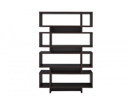 Coaster Reid 4-Tier Open Back Bookcase - Cappuccino