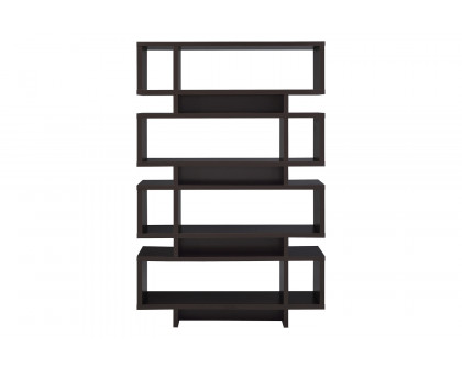 Coaster Reid 4-Tier Open Back Bookcase - Cappuccino