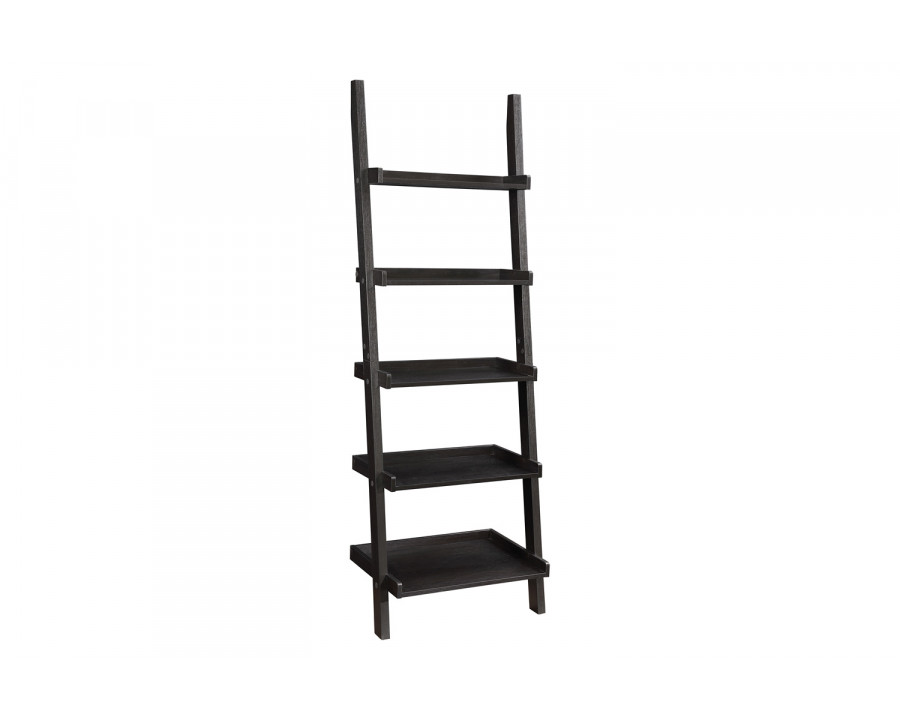 Coaster - Bower 3-Piece Storage Ladder Bookcase Set in Cappuccino