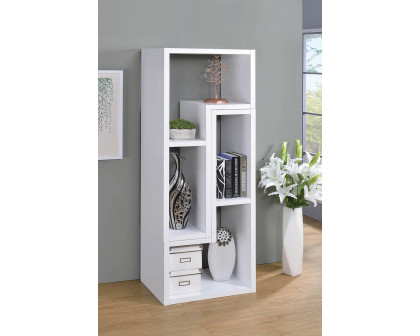 Coaster Velma Convertible TV Console And Bookcase - White