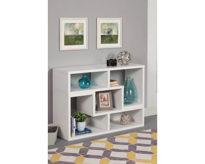 Coaster Velma Convertible TV Console And Bookcase - White