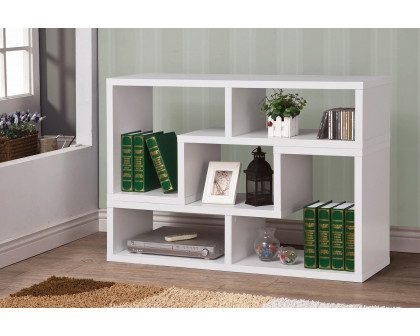 Coaster Velma Convertible TV Console And Bookcase - White