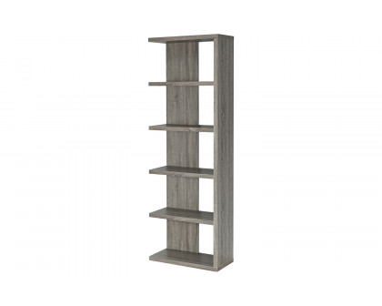 Coaster - 5-Tier Bookcase in Weathered Gray