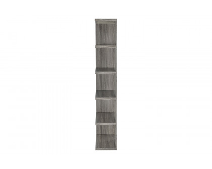 Coaster - 5-Tier Bookcase in Weathered Gray