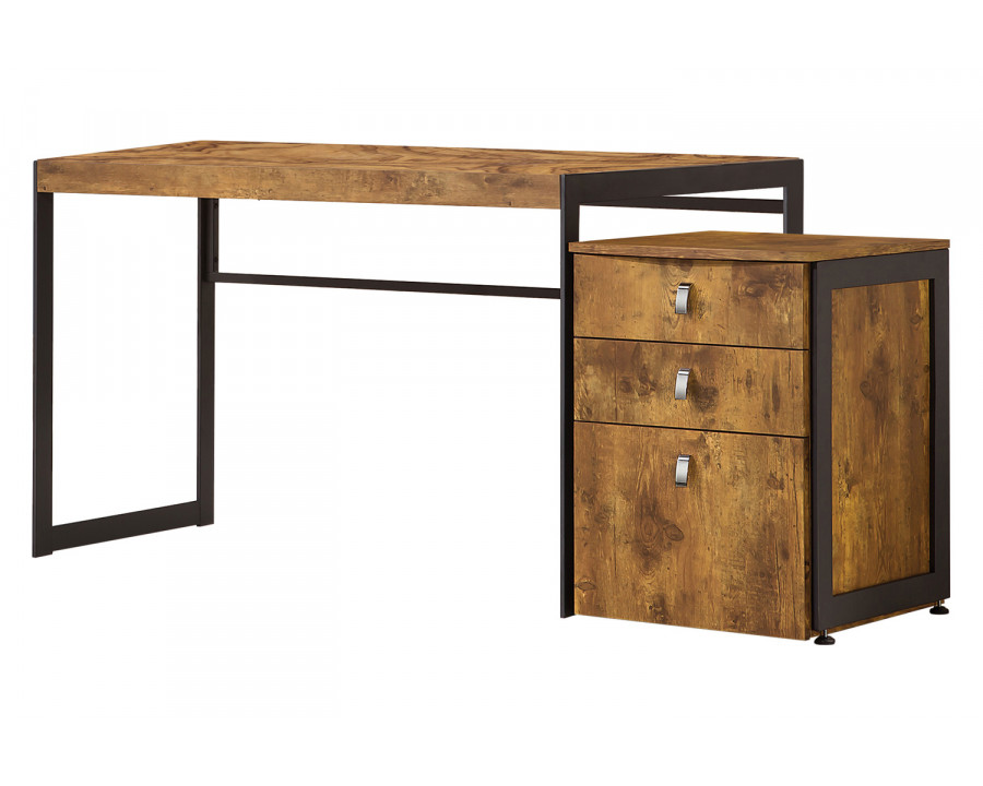 Coaster Estrella Writing Desk - Antique Nutmeg/Gunmetal