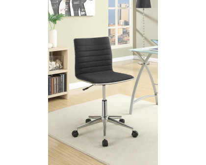 Coaster Adjustable Height Office Chair 800725 - Black/Chrome