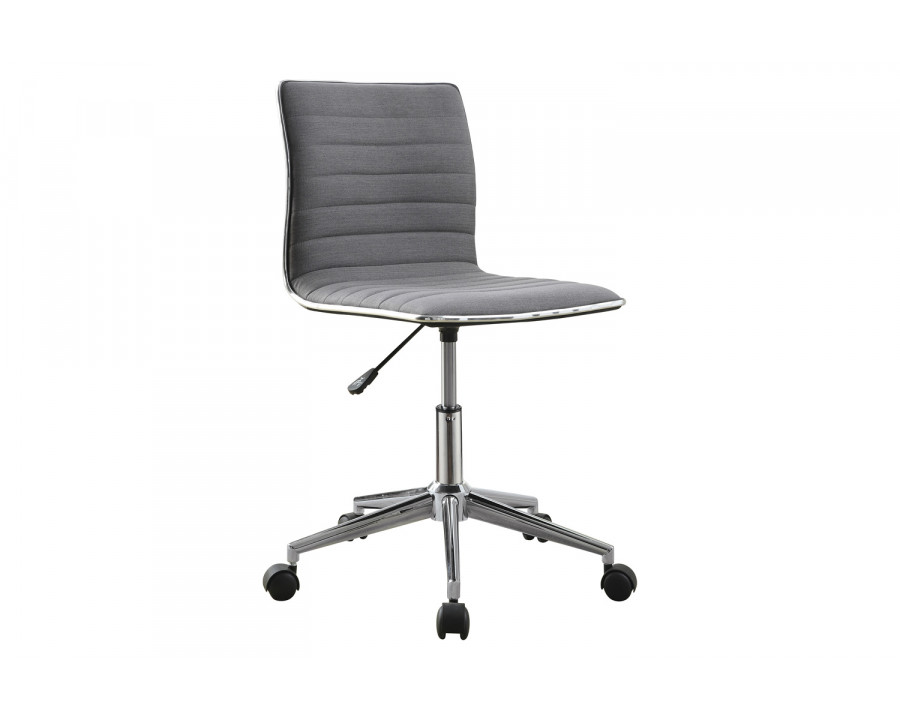 Coaster Adjustable Height Office Chair 800727 - Gray/Chrome