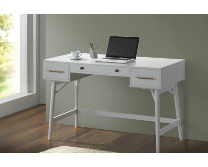 Coaster Mugga 3-Drawer Writing Desk - White