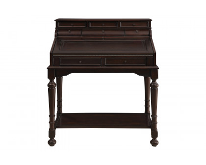 Coaster - Milo 10-Drawer Secretary Desk in Warm Brown