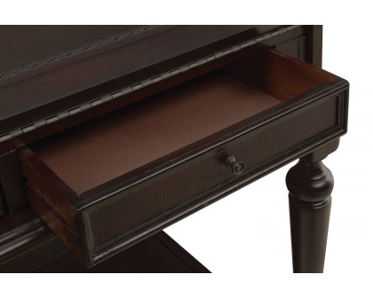 Coaster - Milo 10-Drawer Secretary Desk in Warm Brown