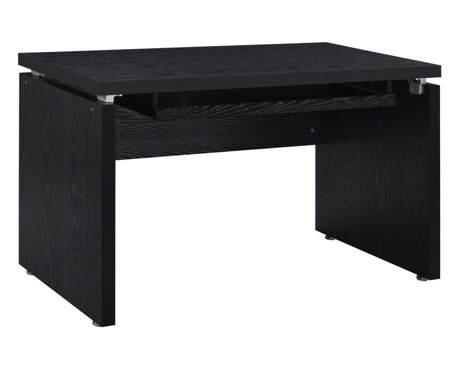 Coaster Russell Computer Desk with Keyboard Tray - Black Oak