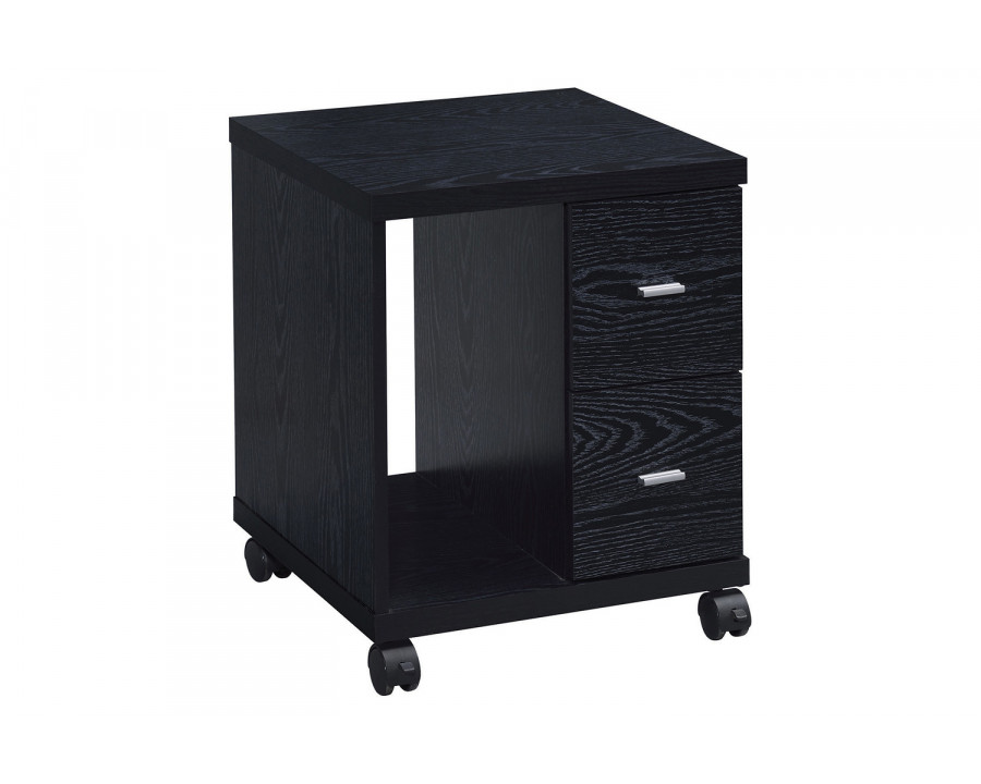 Coaster Russell 2-Drawer Cpu Stand - Black Oak