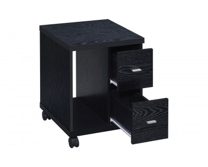 Coaster Russell 2-Drawer Cpu Stand - Black Oak