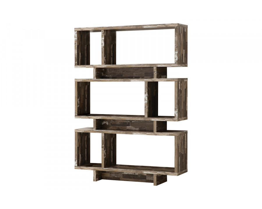 Coaster - 3-Tier Geometric Bookcase in Salvaged Cabin