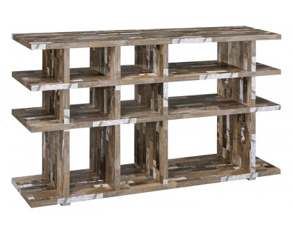 Coaster Santos 3-Tier Open Bookcase - Salvaged Cabin