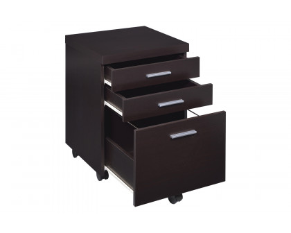 Coaster - Skylar 3-Drawer Mobile File Cabinet in Cappuccino