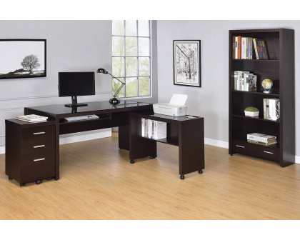 Coaster - Skeena Computer Desk With Keyboard Drawer in Cappuccino