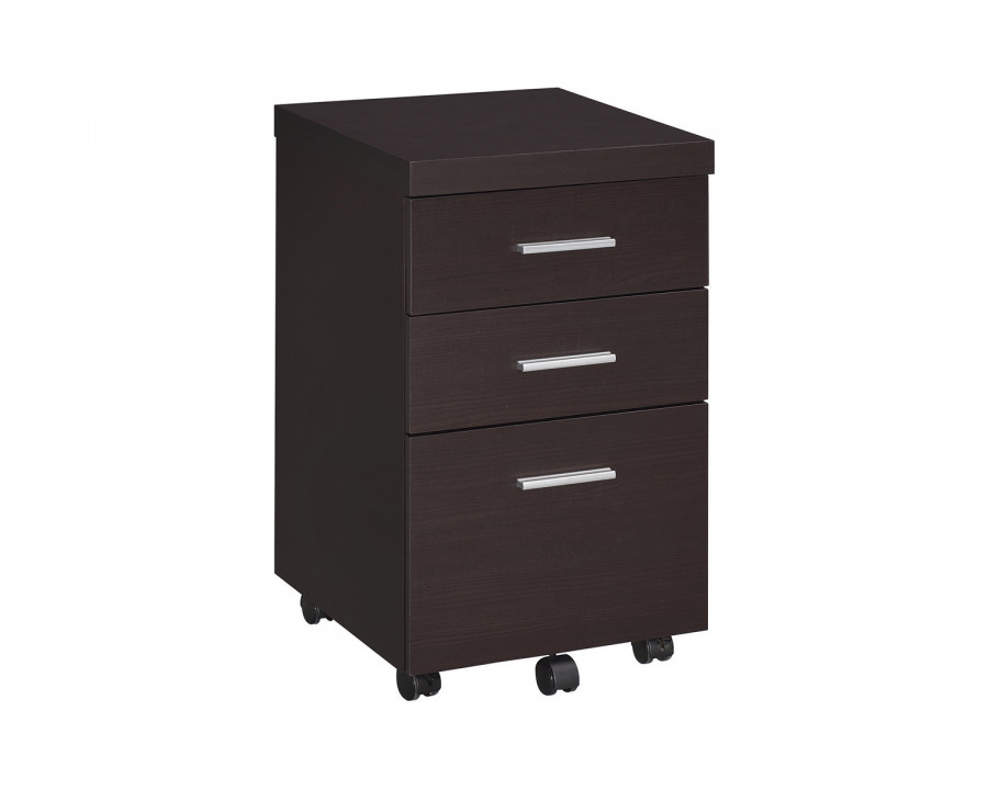 Coaster - Skeena 3-Drawer Mobile Storage Cabinet in Cappuccino