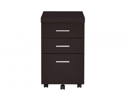 Coaster - Skeena 3-Drawer Mobile Storage Cabinet in Cappuccino