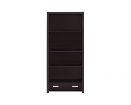 Coaster - Skylar 5-Shelf Bookcase With Storage Drawer in Cappuccino