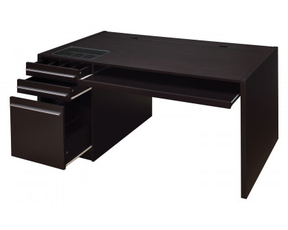 Coaster - Halston 3-Drawer Connect-It Office Desk in Cappuccino