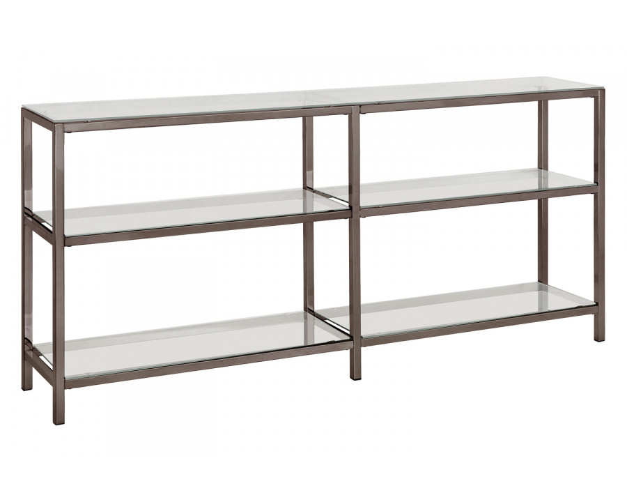 Coaster - Kate 2-Tier Bookcase in Black Nickel