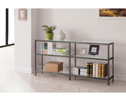 Coaster - Kate 2-Tier Bookcase in Black Nickel