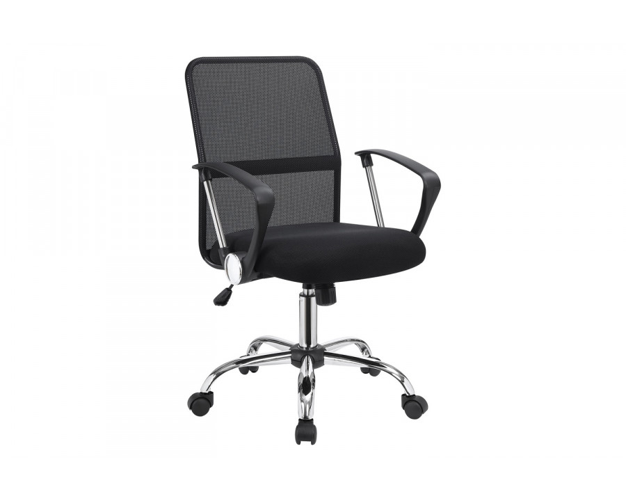 Coaster - Office Chair With Mesh Backrest in Black/Chrome