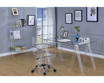 Coaster Amaturo Office Chair With Casters - Clear/Chrome